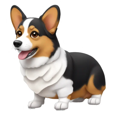 Tri-color corgi sticker