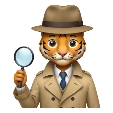 tiger Detective  sticker