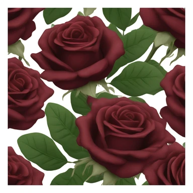 Bouquet of dark red roses sticker