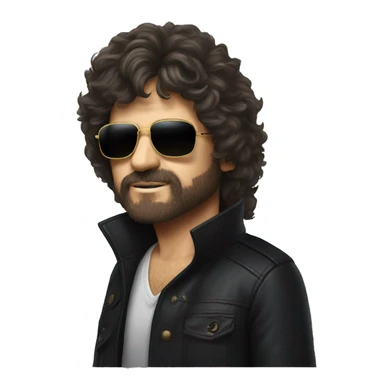Jeff lynne darker hair, darker sunglasses  sticker