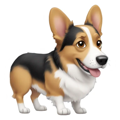 Corgi and Australian Shepard mix sticker