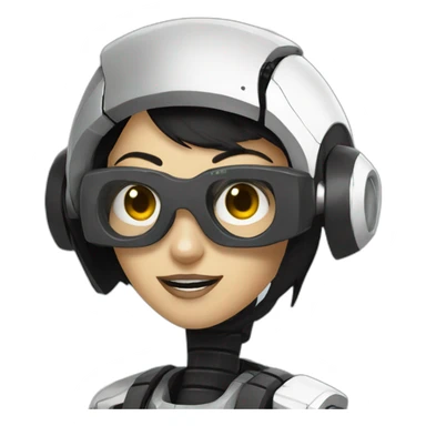 glados from portal 2 sticker