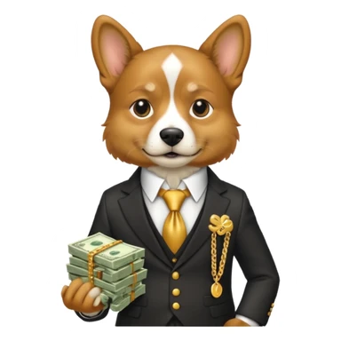Perro millonario  sticker