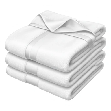 The towel is beautifully folded sticker