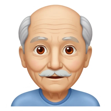 una imagen de un abuelo de 63 años con una enfermedad cardiovascular pero puedes poner al rededor habitos saludables PERO QUE SUFRA DE ENFERMEDAD CARDIOVASCULAR Y QUE NO SE VEA TAN FELIZZ sticker