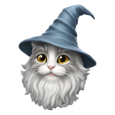 kitten gandalf wizzard sticker