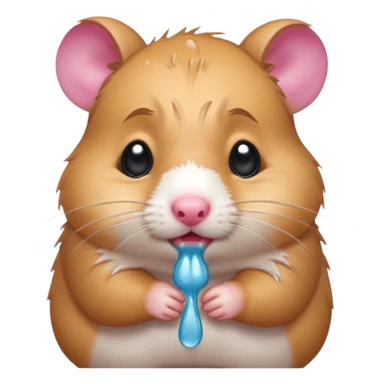 Crying hamster  sticker
