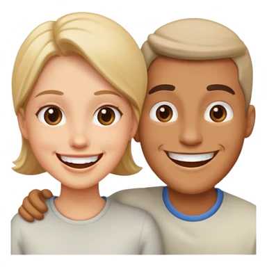 an introduction between two people sticker