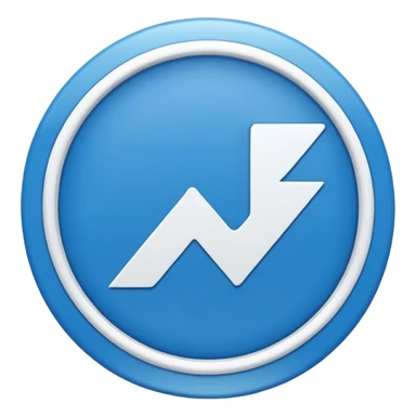 icon bulat warna biru dengan centang putih sempurna di tengah nya sticker