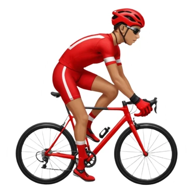 Racer + red jersey + bike gloves, City Cyclists. sticker
