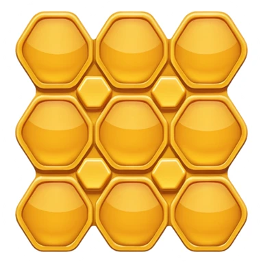 Honeycomb sticker