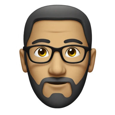 egyptian ruler with glasses, thin hair and a goatee on his chin only sticker