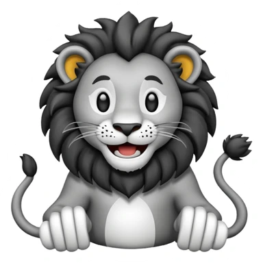 Lion & Bendy sticker