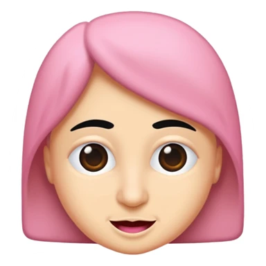 Pembe gülen yüz  sticker