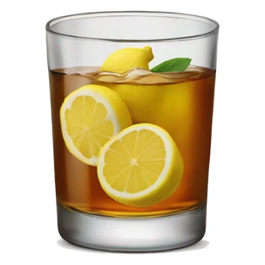 Bourbon, ginger, lemon label  sticker