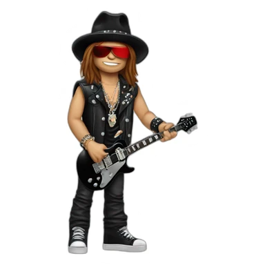 Slash guitarist and Axl rose sticker