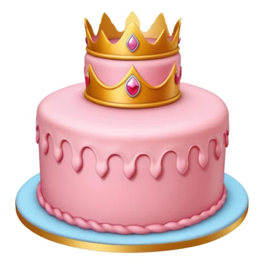Princess peach cake sticker