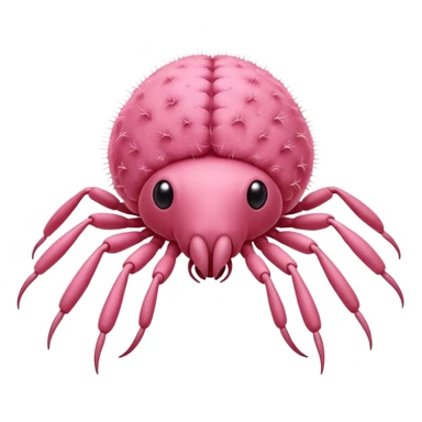 pink dust mites sticker