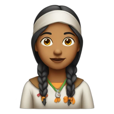 Researcher indian girl sticker