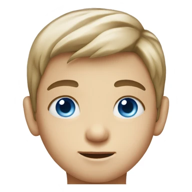 boy with blue eyes portrait sticker