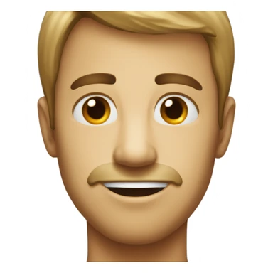 regular emoji with a slight smile with low red eyes  sticker