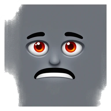 smirk with red eyes  sticker