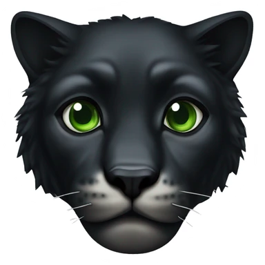 Animal pantera negra con ojos verdes sticker
