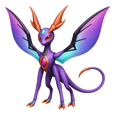 Deoxys-Lunala-Noivern-Fakémon-hybrid-creature (full body)  sticker