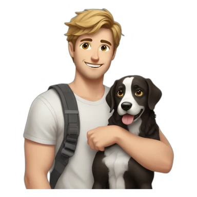 Mr. beast YouTuber with a dog sticker