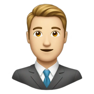 man Improvement chart symbol sticker