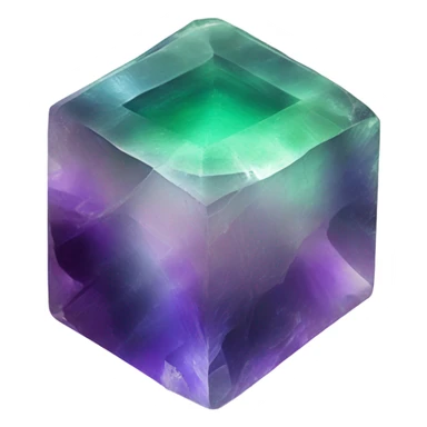 Fluorite crystal sticker