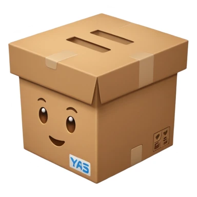Can u make me an emoji of an box saying YAPPINGBOXRANTSS sticker