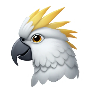 Cockatoo head sticker