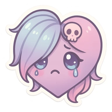 pastel emo object  sticker