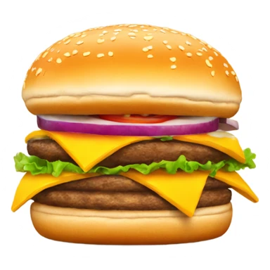 burger with frie sticker