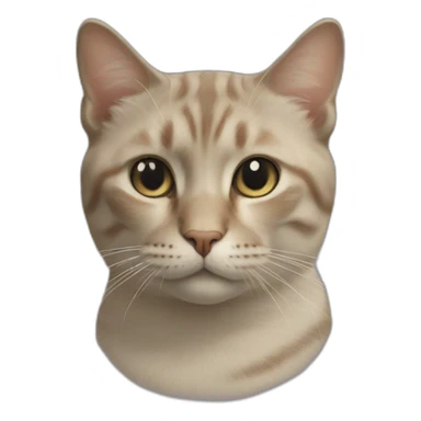 Cat faded than a h sticker