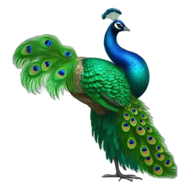 Lord Shen peacock sticker