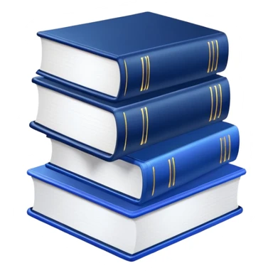 2 neon dark blue books sticker