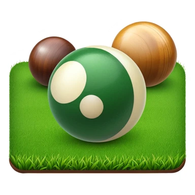 Lawn bowling sticker