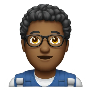 kentucky man with overalls and glassess sticker