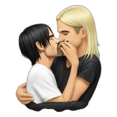 Anthony kiedis kissing a cat sticker
