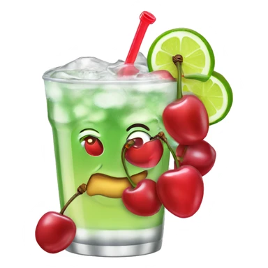 poppi cherry limeade soda  sticker