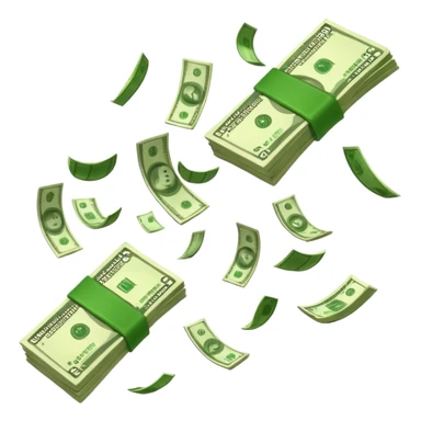 money falling sticker