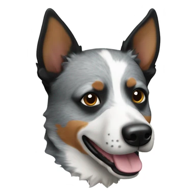 Blue heeler dog sticker