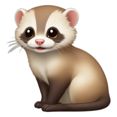 Furet trop mignon sticker