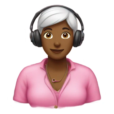 Audio book lover pink sticker