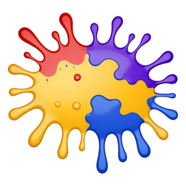 large paint splat sticker