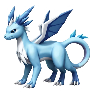 lugia-dialga-suicune-Glaceon-hybrid, full body sticker