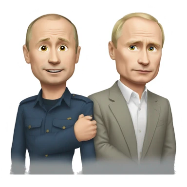 Putin and Baydon sticker