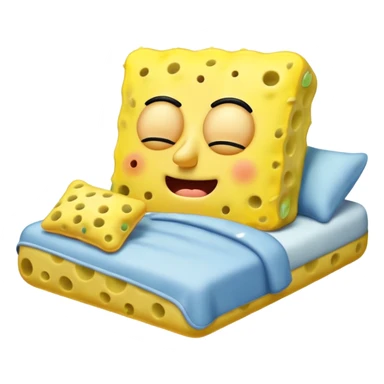 sleeping spongebob sticker